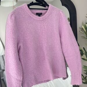 J.Crew Merino alpaca/wool blend sweather in pink